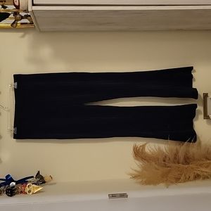 Velvet bell bottom pants